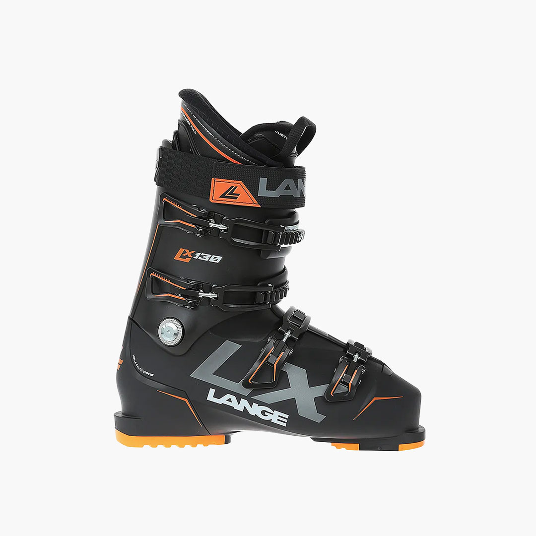 Scarponi Da Sci Lange LX 130, Unisex, Nero/Arancione, Larghezza 102 Mm, Flex 130, Leggeri E Performanti