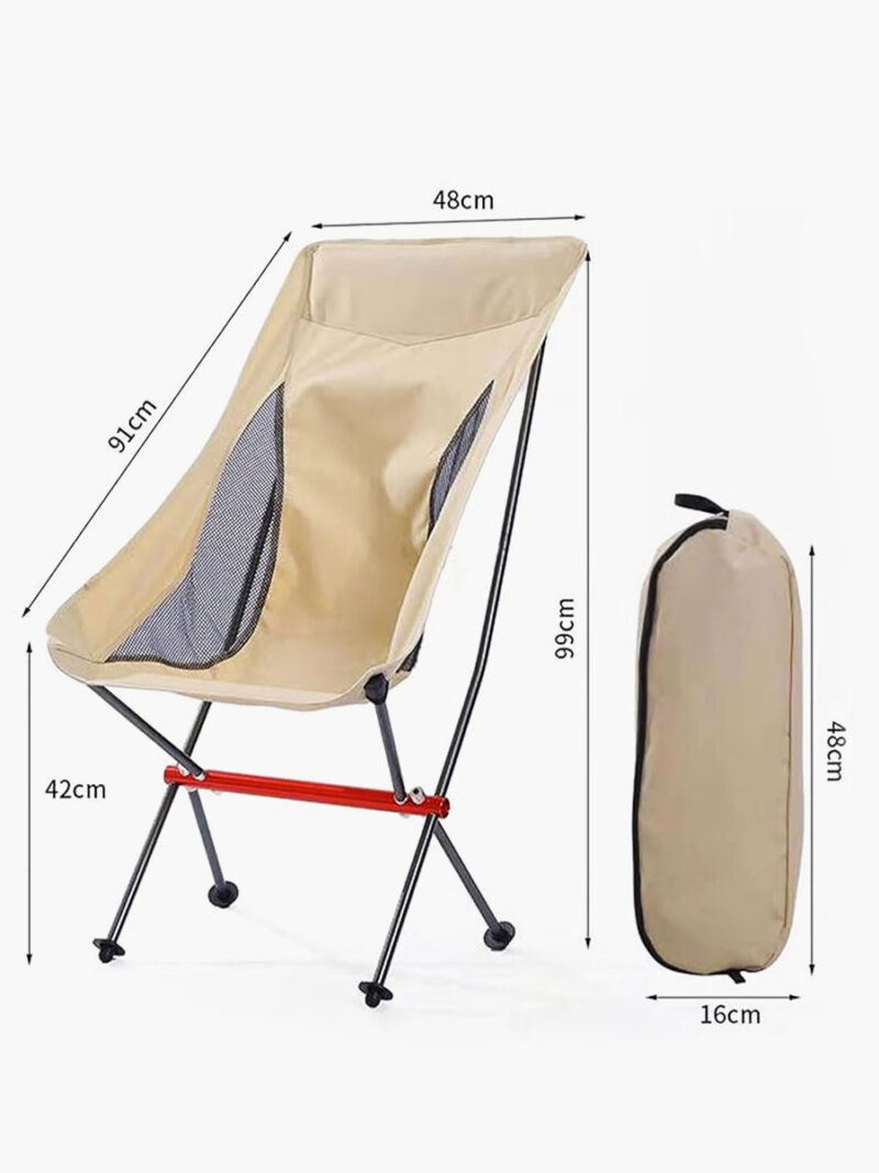 Scaun de camping ultraușor, aluminiu, 1.2 kg, SilteD - imagine 4